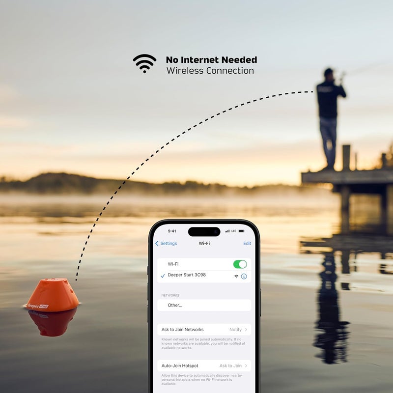 DEEPER Start Fish Finder - Portable and Depth Finder for Recreational Fishing from Dock, Shore, Bank or Kayak | Castable Smart Sonar with Free User Friendly App - Image 5